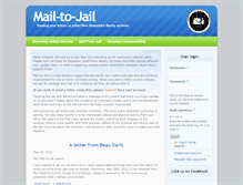 Tablet Screenshot of mail-to-jail.com